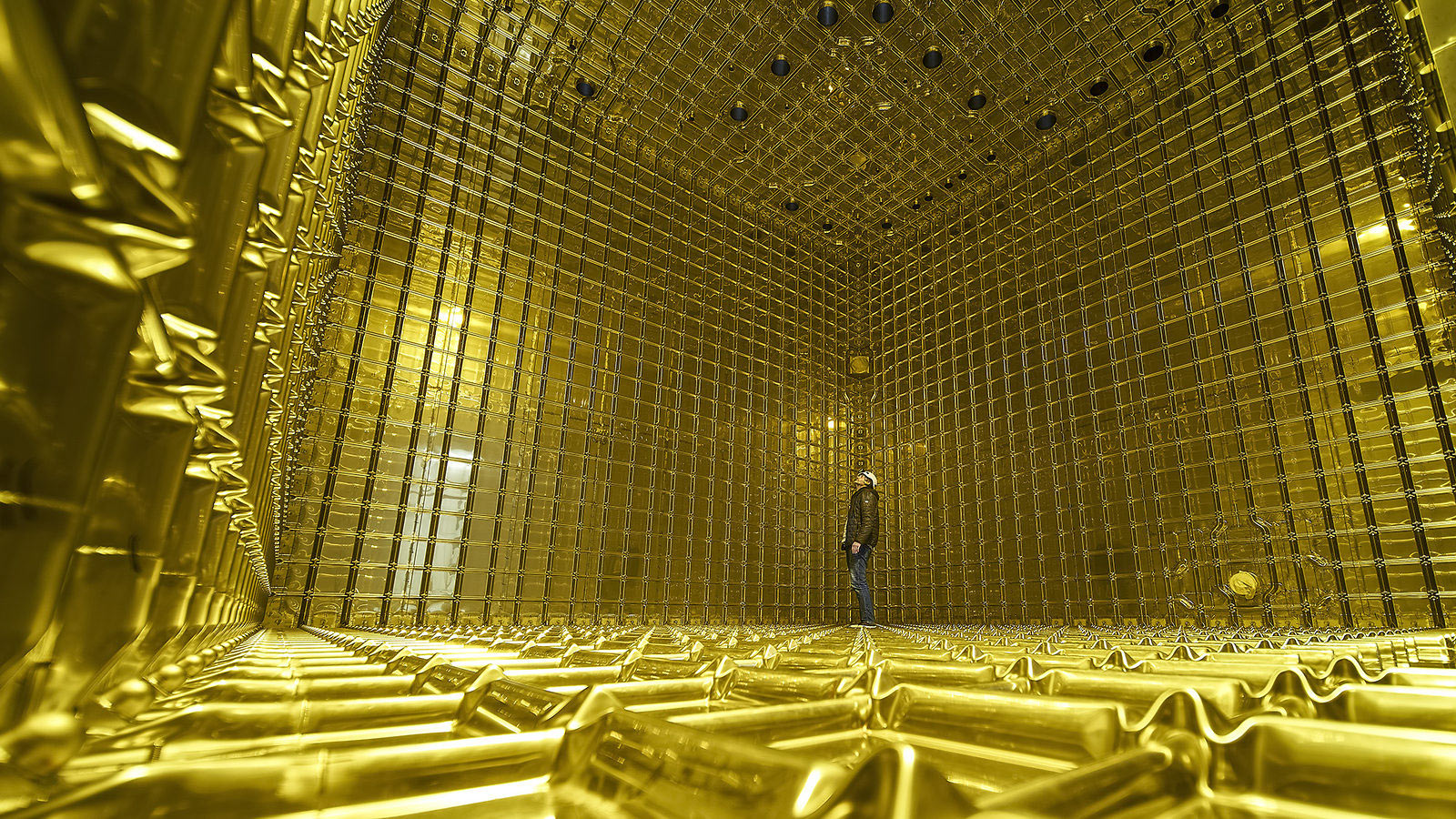 Inside the ProtoDUNE detector