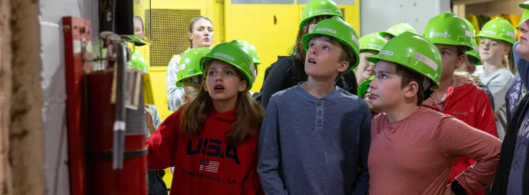 Students marvel in wonder during a field trip on the Yates Ramp at SURF