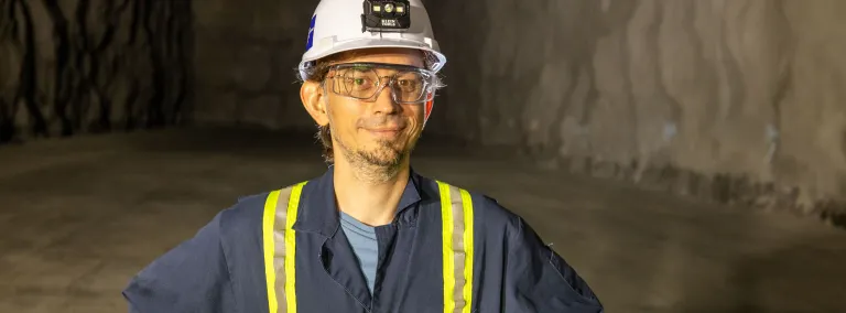 Chris Combs SURF 2025 Artist in residence underground in PPE