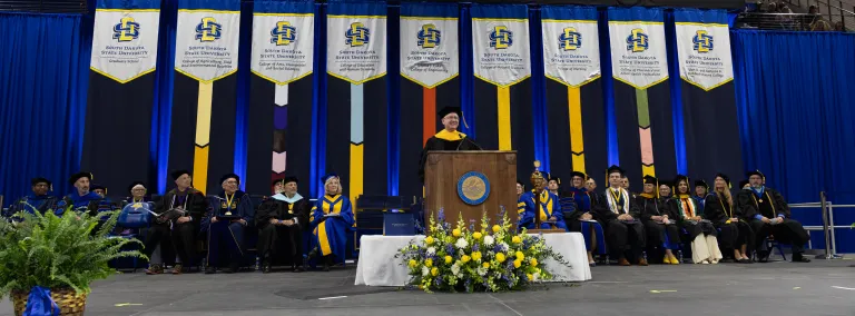 Mike Headley at the 2026 SDSU graduation 