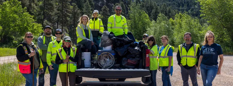 One of the groups who took part in the 2026 Annual Clean-up Day at SURF. 