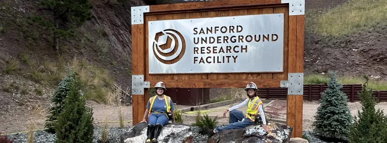 REU students in 2026 at the SURF sign