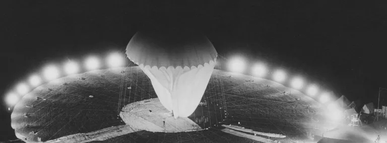 In the 1950s, Strato-Lab balloons were launched to gather meteorological, cosmic ray, and other scientific data necessary to improve safety at high altitudes.