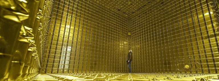 Inside the ProtoDUNE detector