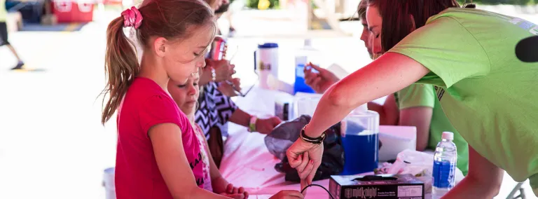Electoplating activity at neutrino day.