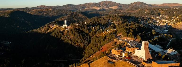 Aerial photo of the Ross and Yates Shaft