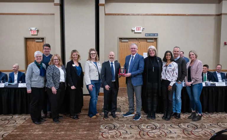 Group from SURF gathered for the SEDC 2025 awards presentation. 