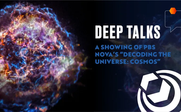 A flyer for Deep Talks 2025 with the basic event info 