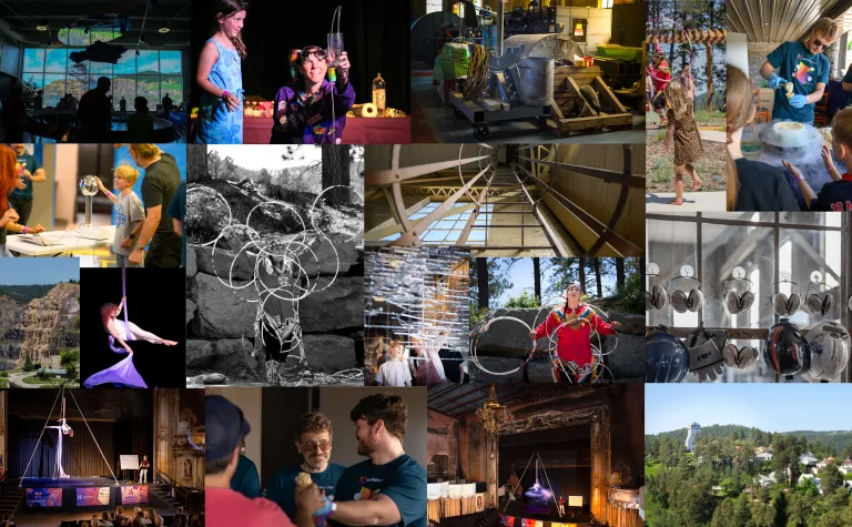 These images represent the work of a select group of eight photographers who will now get the opportunity to visit and photograph the underground laboratory.  Multiple images are represented here from the 2025 Neutrino Day at SURF. 