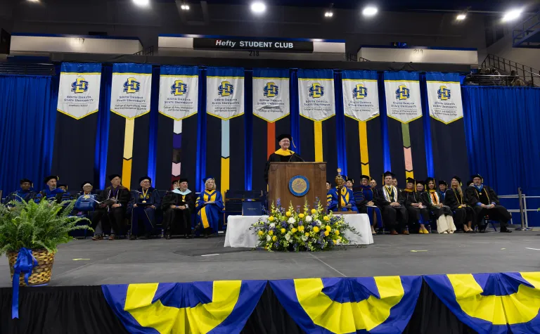 Mike Headley at the 2026 SDSU graduation 