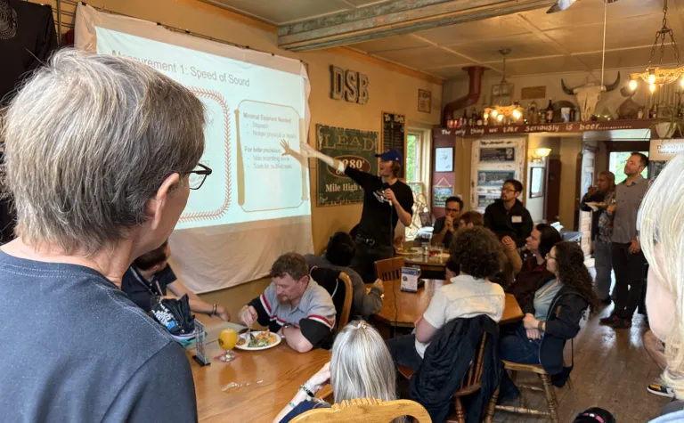 Pub Talk underway at Dakota Shivers in 2025 