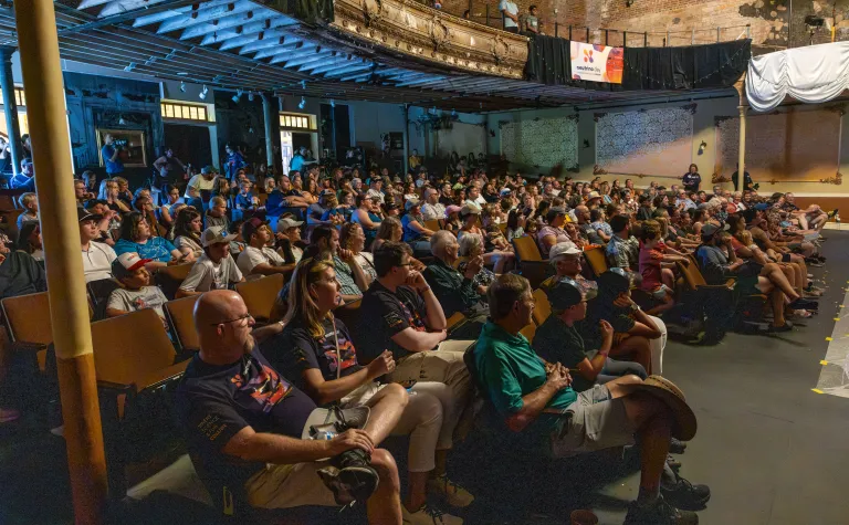 2026 Neutrino Day crowd in the Opera House 