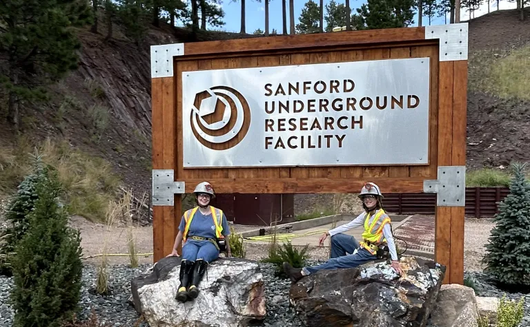 REU students in 2026 at the SURF sign