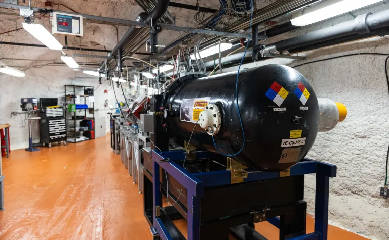 CASPAR particle accelerator on the 4850 Level of SURF