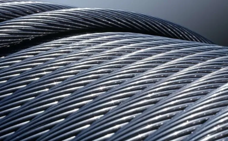 Coil of steel rope