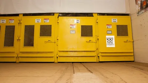 Shaft compartments at the Yates.