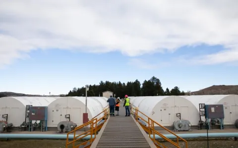 Water purification process area.