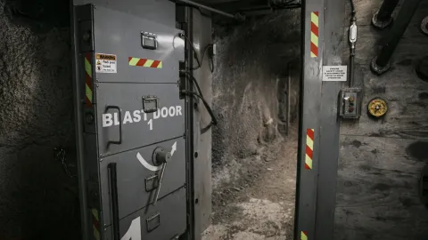 underground blast door
