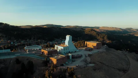 aerial photo of the sanford underground research facility