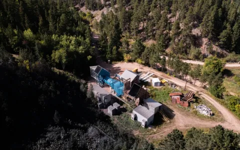 aerial photo of the new oro hondo fan complex