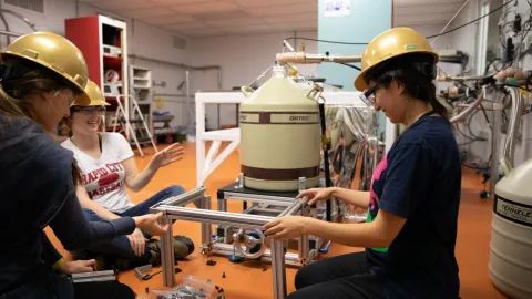 three people in laboratory