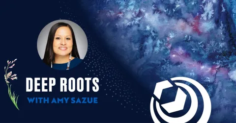 Deep Roots with Amy Sazue flyer.
