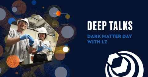 a Dark matter Day Flyer showing Dark Matter researchers at work