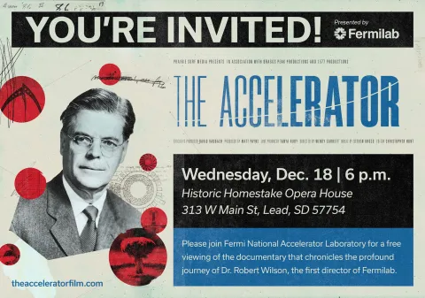a flyer for this event with the event info and a photo of Dr. Robert Wilson