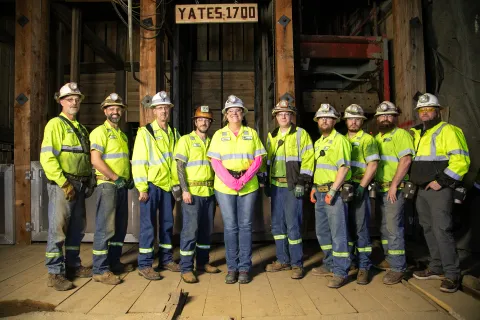Yates crew poses at the 1700
