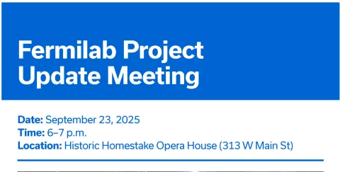Fermilab project meeting information