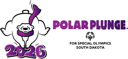 Lead Polar Plunge gogo with a bear and special olympics 