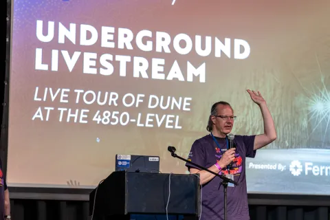 The Underground Livestream at SURF on Neutrino Day 