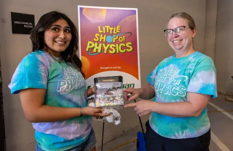 Little Shop of Physics Volunteers bring science fun to life at Neutrino Day 