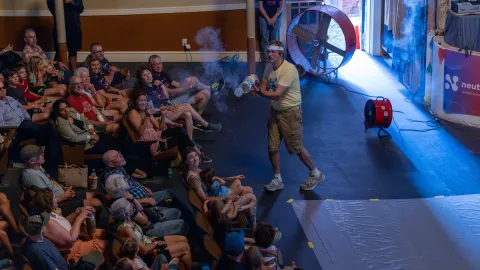 SDPB’s Science Steve wows the crowd at the Homestake Opera House 