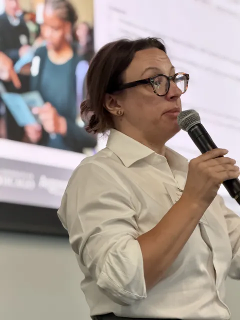 Emily Easton, the director of education and workforce development at the Chicago Quantum Exchange 