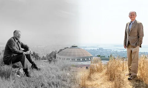 overlay of two images taken nearly 60 years apart