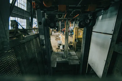 a load hands in the Ross Shaft