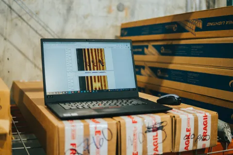 information from wireline geophysical logs represented on a computer screen