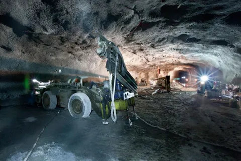 This photo shows the Majorana Demonstrator cavern before it was outfitted as a laboratory. Photo by Matthew Kapust 