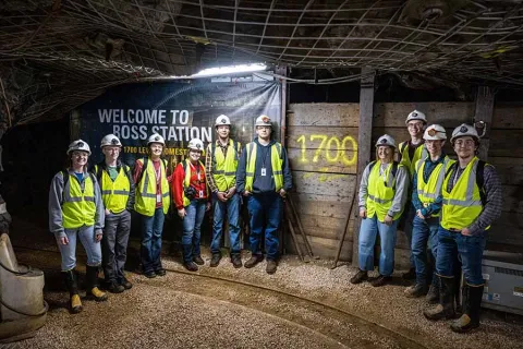 SURF Summer interns at the 1700 level. Photo by Stephen Kenny