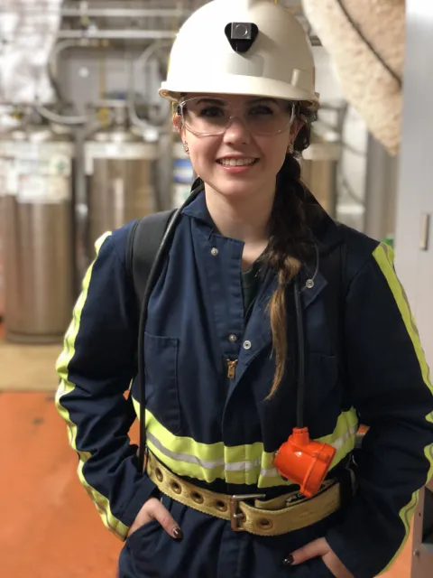 Megan Wattenhofer smiles in the BHUC.