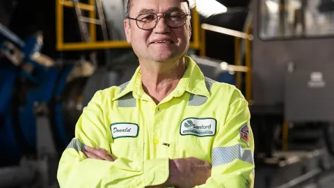 Donald Daywitt at the Ross Hoist