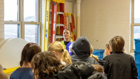 Students engage in hands-on STEM Learning during a field trip day at SURF.