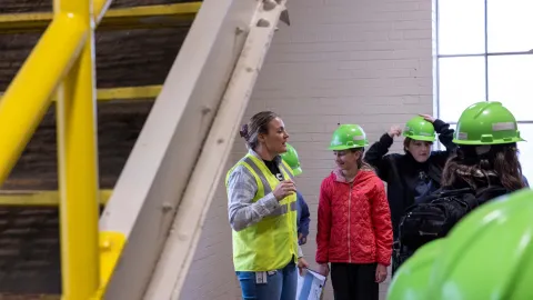 Students engage in hands-on STEM Learning during a field trip day at SURF.