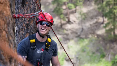 The SURF Emergency Response Team trains on rope rescue 
