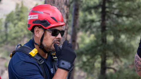 The SURF Emergency Response Team trains on rope rescue 