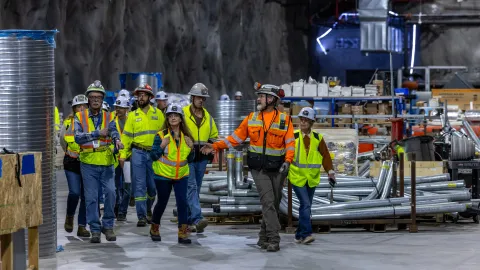 A group yours the Central Utility Cavern for DUNE at SURF. 