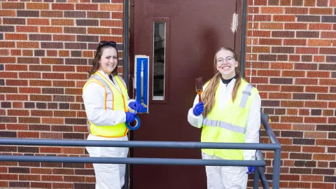 Painting during the 2026 annual clean up day