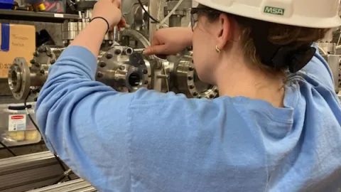 2026 REU working Students at SURF  inside CASPAR