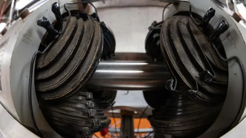 A photo of one part of the CASPAR particle accelerator 